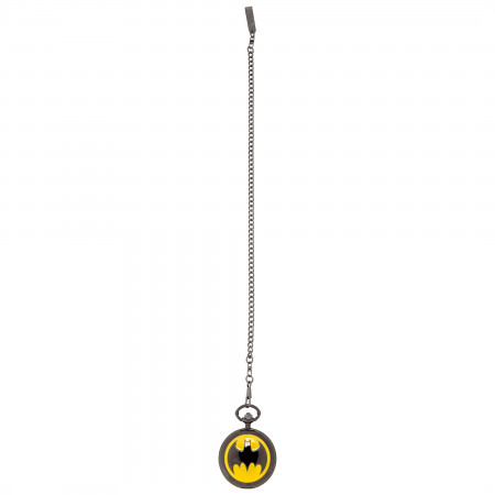Batman Logo Cover Pocket Watch